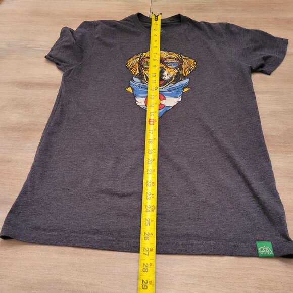 Wild Tribute 4 The Parks T Shirt Mens Medium Charcoal Gray Maximus Dog CO - Picture 6 of 8